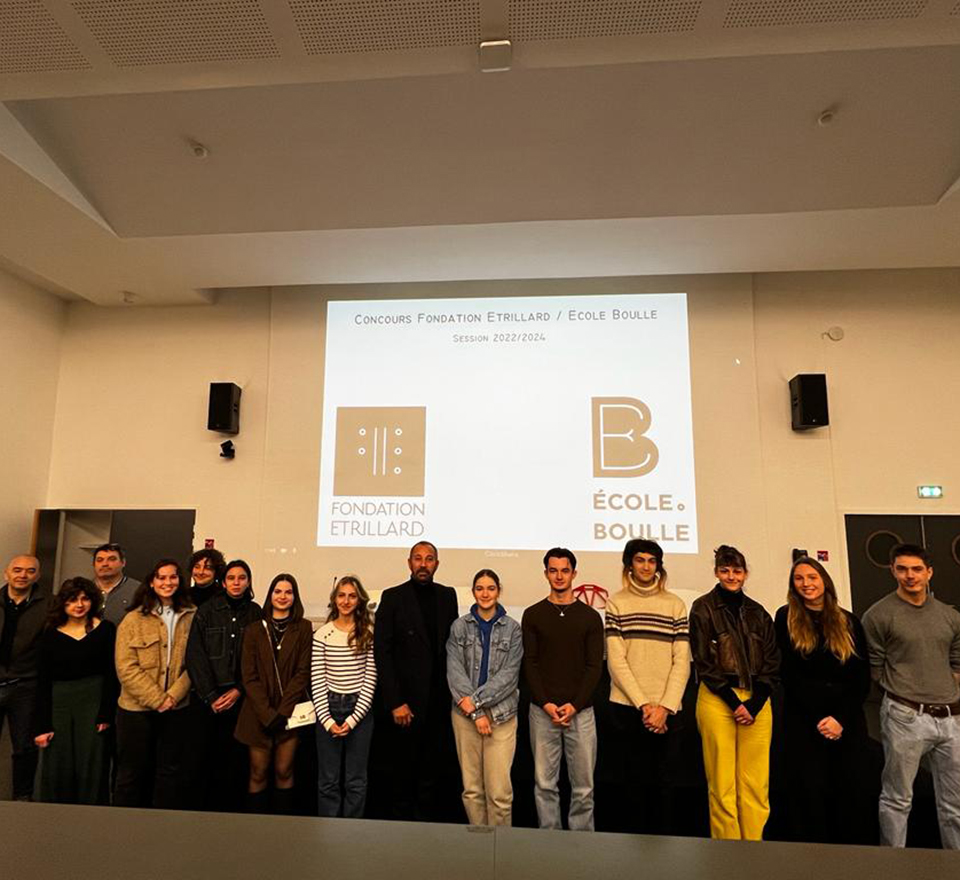 Ecole Boulle, sélection de 13 finalistes