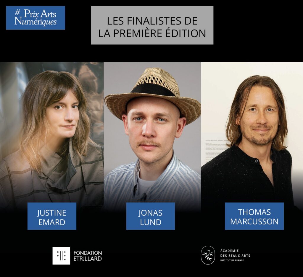 Announcement of the 3 finalists for the 2025 Digital Arts Prize
