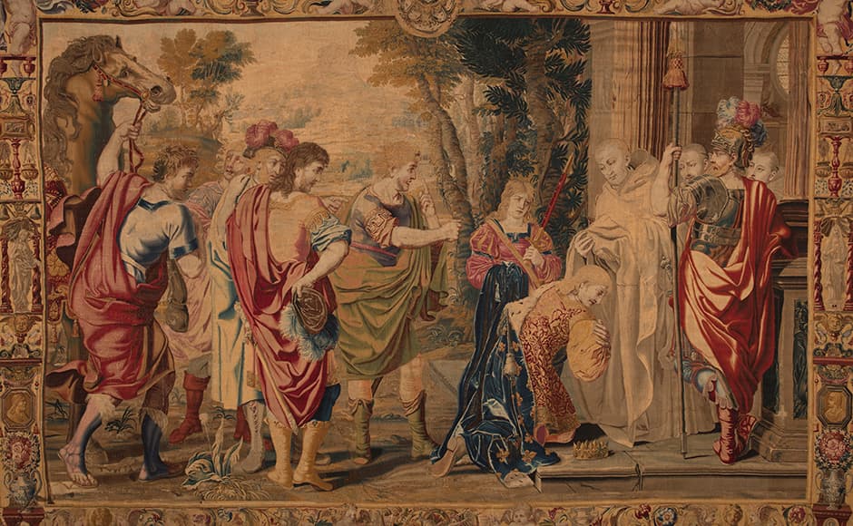 La supercherie de Totila démasquée (Tenture de L'Histoire de saint Benoît)