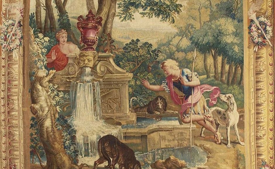 Narcisse et Écho (Tenture des Métamorphoses d'Ovide)
