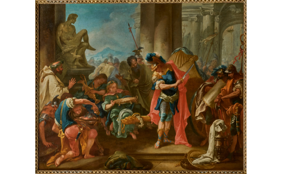 Alexandre tranchant le nœud gordien